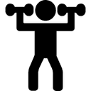 stick figure lifting weights